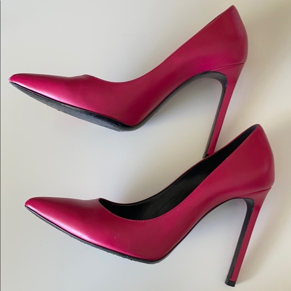 Saint Laurent Fuchsia Pumps 36.5 - Picture 4 of 6